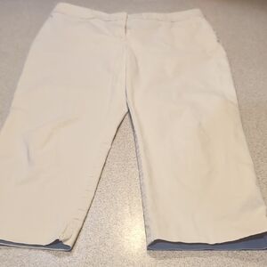 Ann Taylor Cream Cropped Pants